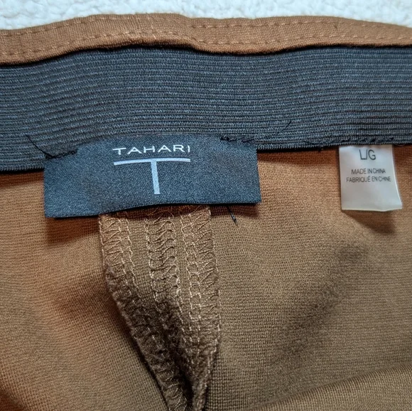 Tahari Women's Brown Pencil Skirt - Picture 2 of 8